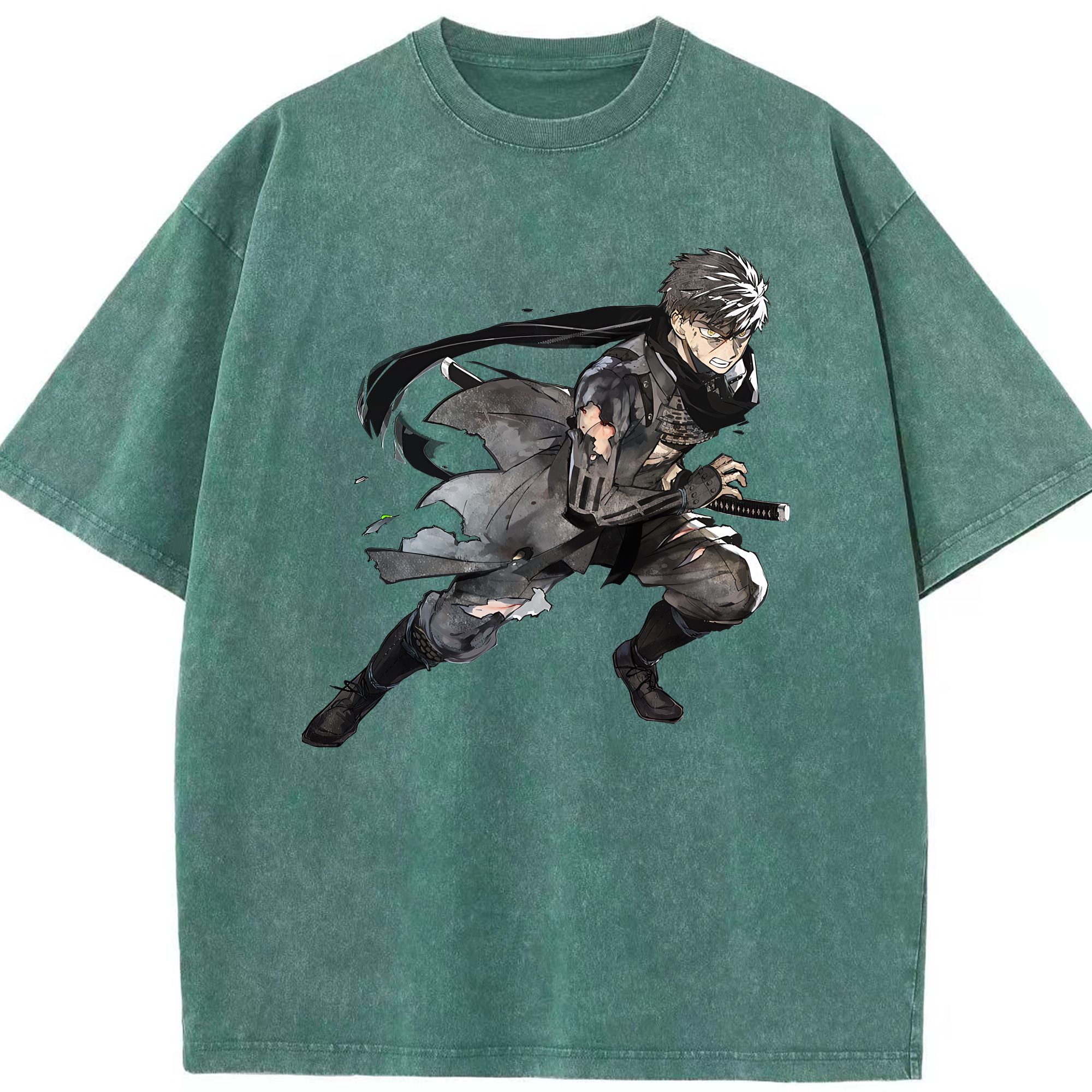 （画像用） 刀剣乱舞 Touken Ranbu 綿100% ヴィンテージ風 半袖Tシャツ（フロントプリント）